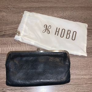 Black Lauren Hobo Wallet Clutch